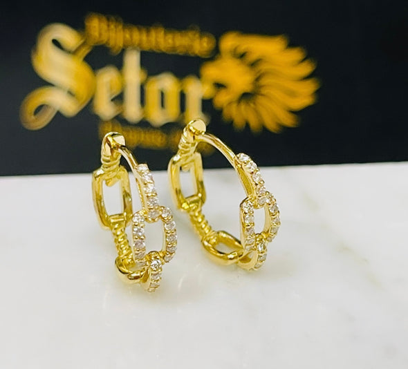 Tatiana diamond earrings DE022 - Bijouterie Setor