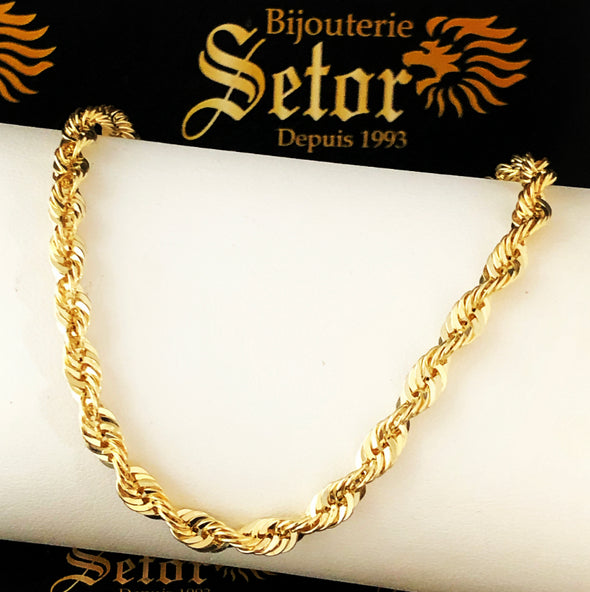 5mm rope ankle chain AC34 - Bijouterie Setor