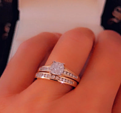 Rosina diamond wedding rings DWR057 - Bijouterie Setor