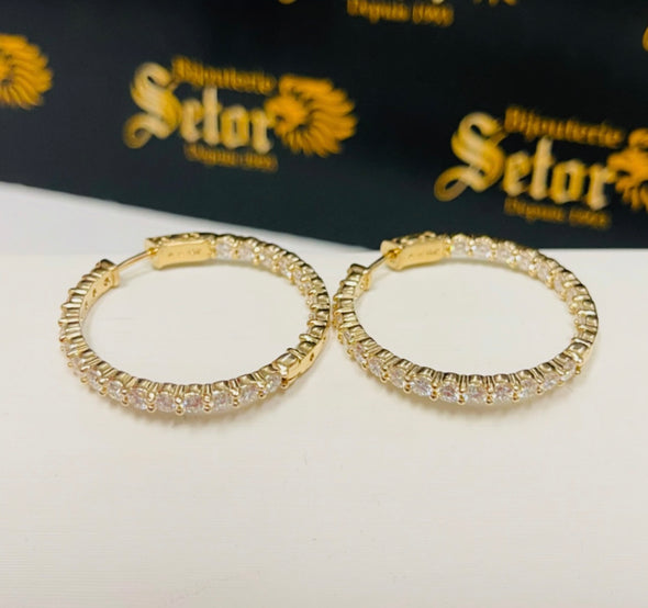 Lab grown diamond earrings