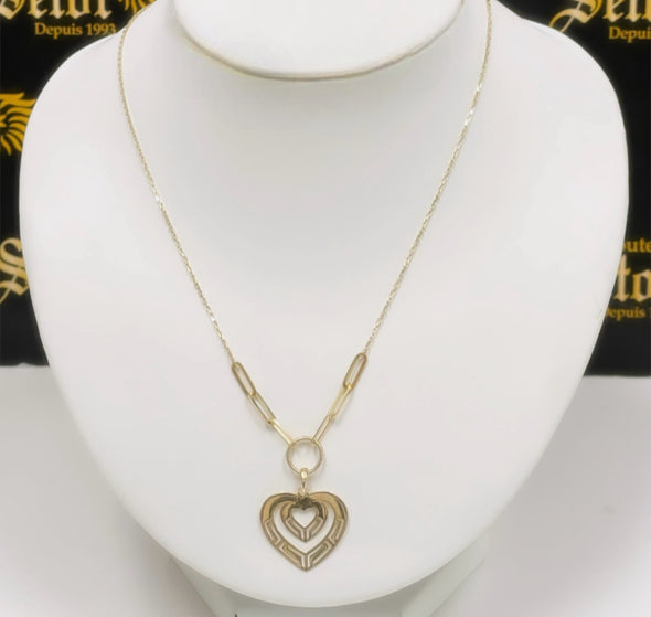 Heart in Heart necklace
