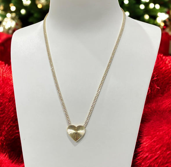 Collier en forme de cœur