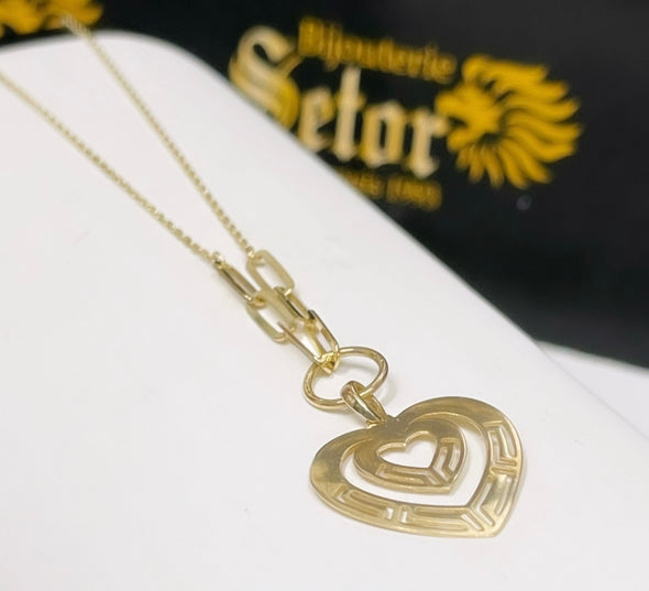 Heart in Heart necklace WC224