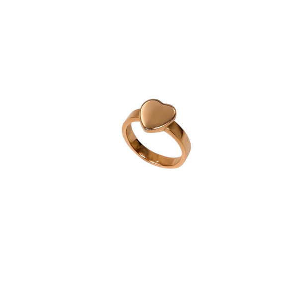 Heart signet ring
