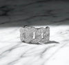 Diamond cuban link ring