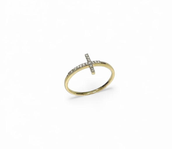 Faith diamond ring