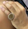 Gold King George coin ring