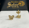 Butterfly stud earrings