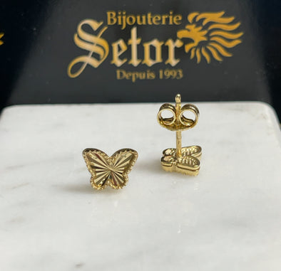 Butterfly stud earrings