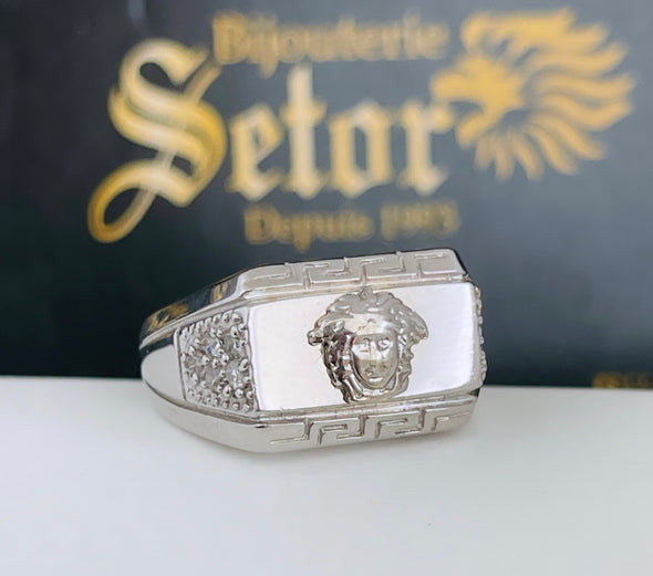 White gold ring MR229 - Bijouterie Setor