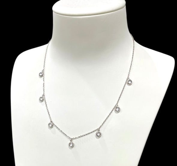 White gold dangling chain