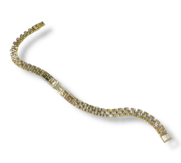 Greek key bracelet