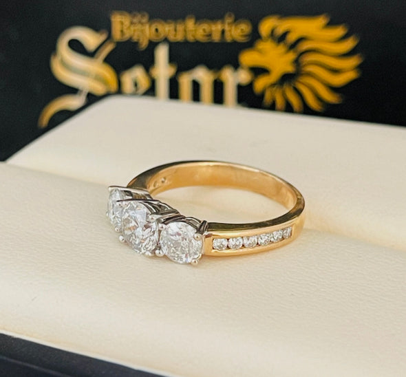 Trinity diamond engagement ring