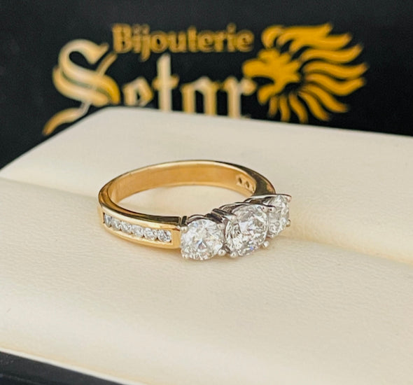 Trinity diamond engagement ring