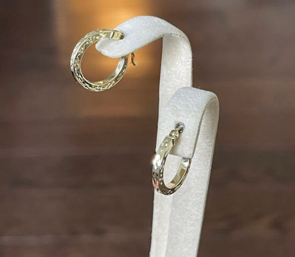 Small hoop earrings