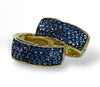 Blue crystal earrings