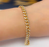 Diamond cut Cuban bracelet