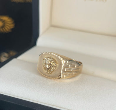 Medi men’s gold ring