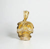 Skull with snake pendant