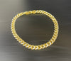 Diamond cut Cuban bracelet