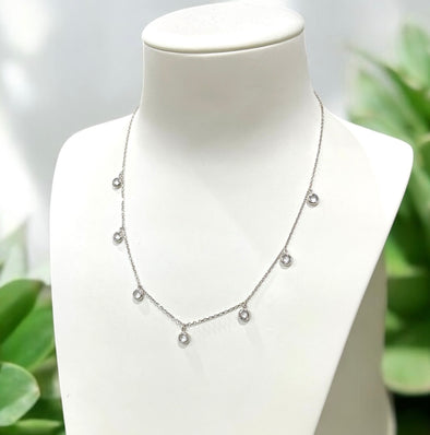 White gold dangling chain