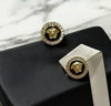 Black Medusa earrings