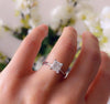 Princess white gold solitaire WDR061