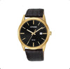 Citizen Quartz Stainless Steel with Leather strap