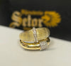 Double cabochons ring