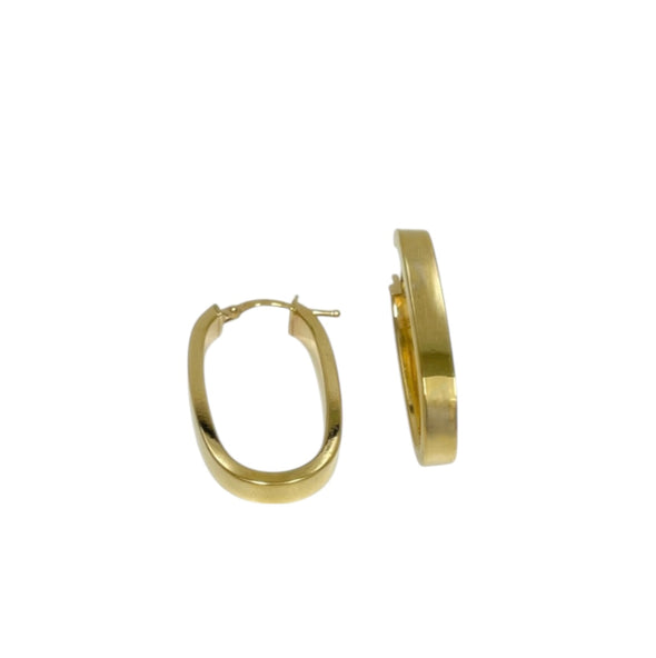 Rectangular hoop earrings