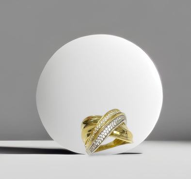 Double crisscross ring