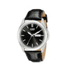 Citizen Quartz Stainless Steel with black leather strap