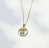 Family tree pendant with chain