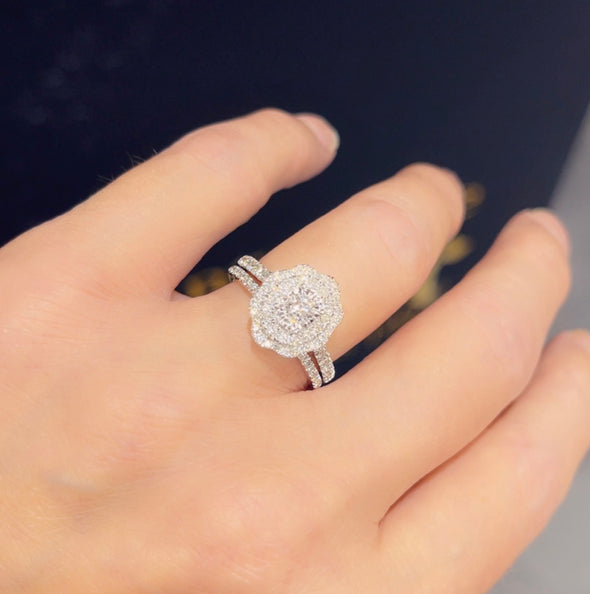 Iris wedding rings