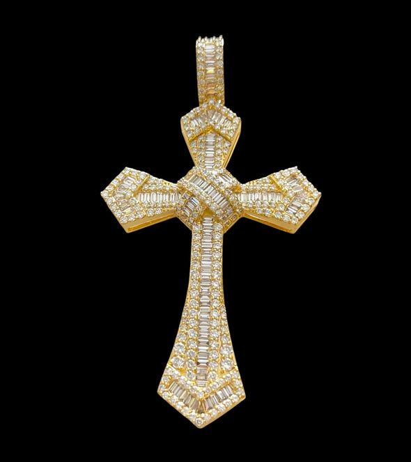 Lab grown diamond cross