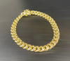 Diamond cut Cuban bracelet
