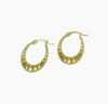 Oval hoop earrings