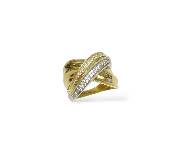 Double crisscross ring