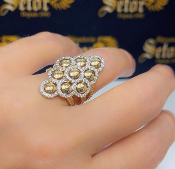 Balls cocktail ring