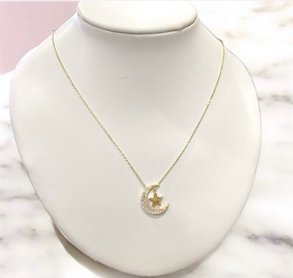 Moon & Star necklace