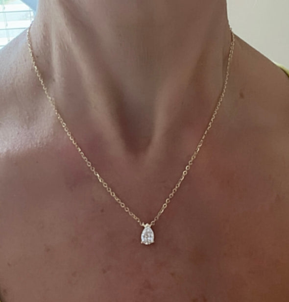 Lab grown diamond necklace