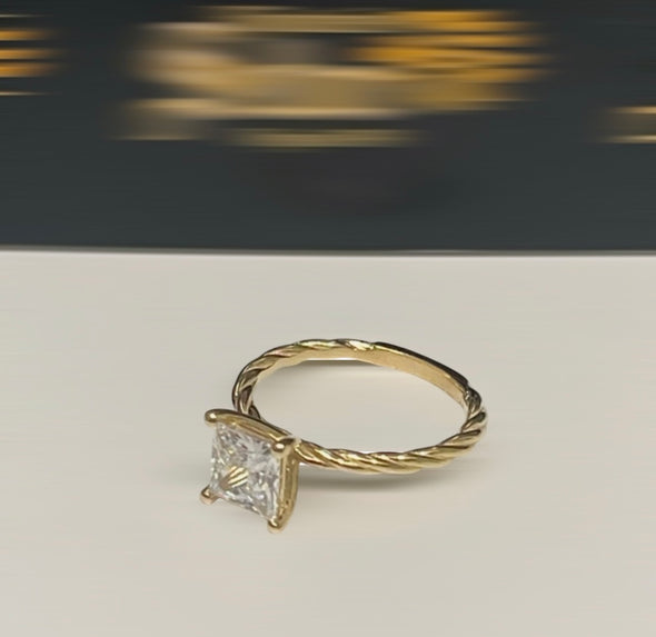 Trista solitaire ring