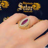 Marquise cabochon ring