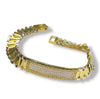 Greek key Rollie link bracelet