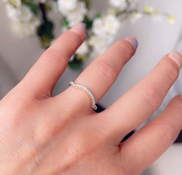 Stackable diamond rings