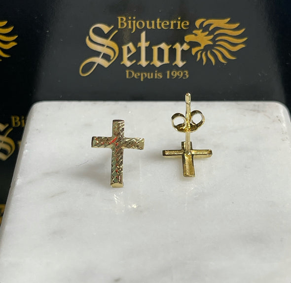 Boucles d'oreilles croix