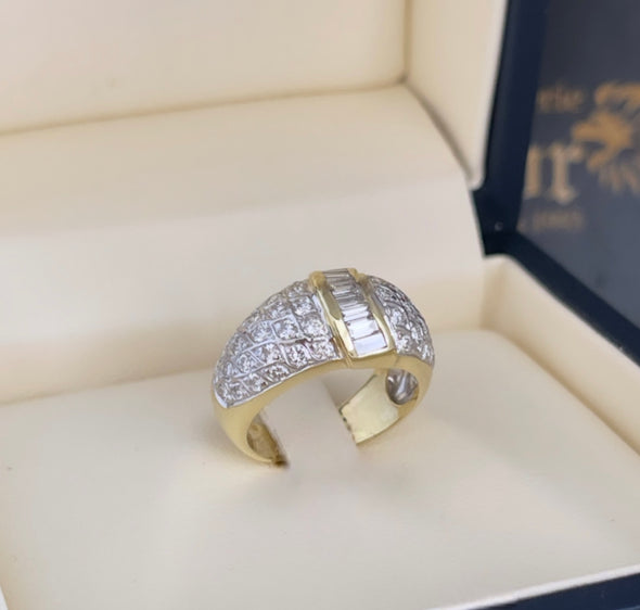 Diamond cabochon ring