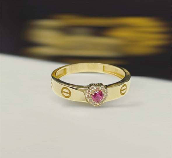 Small heart ring