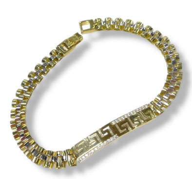 Greek key bracelet