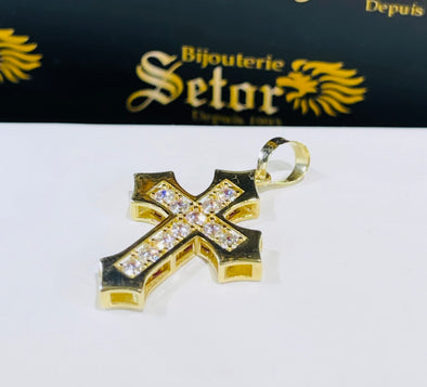 Double sided cross pendant
